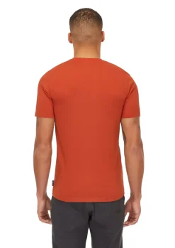 T-Shirts & Baselayers-Rab Mens Basecamp Logo Badge Tee - Red Clay