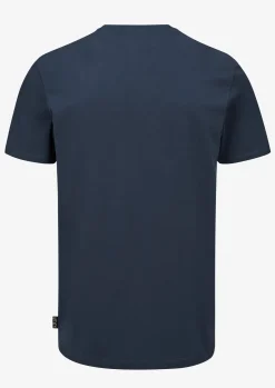 T-Shirts & Baselayers-Rab Mens Basecamp Logo Badge Tee - Tempest Blue