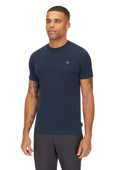 T-Shirts & Baselayers-Rab Mens Basecamp Logo Badge Tee - Tempest Blue