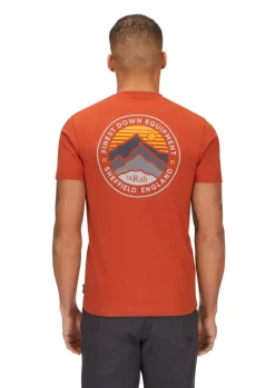 T-Shirts & Baselayers-Rab Mens Basecamp 3 Peak Tee - Red Clay
