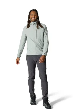 Softshell Jackets-Rab Mens Borealis Alpine Hoody - Light Zinc