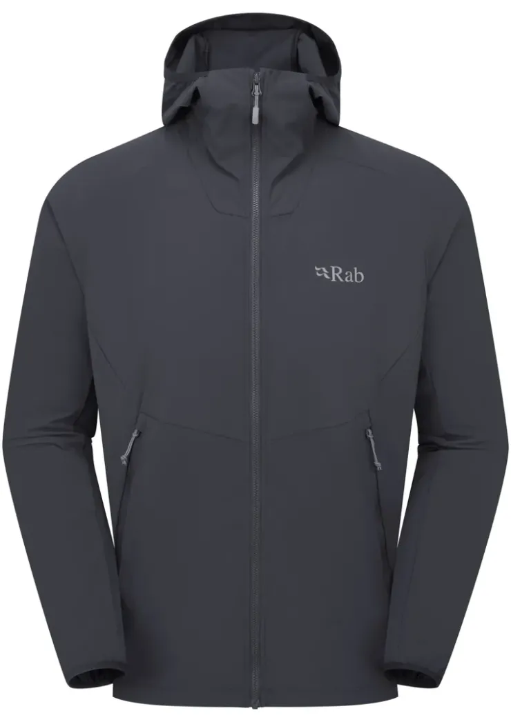 Softshell Jackets-Rab Mens Borealis Hoody - Beluga