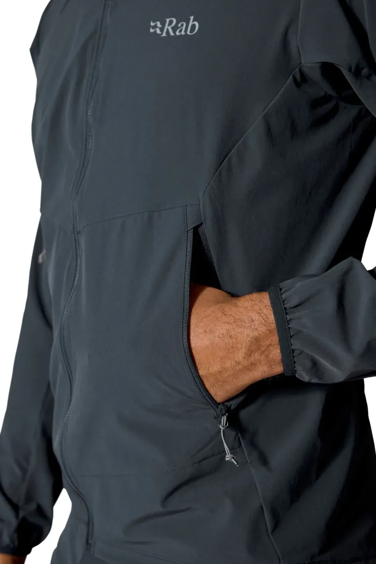 Softshell Jackets-Rab Mens Borealis Hoody - Beluga