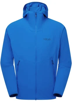 Softshell Jackets-Rab Mens Borealis Hoody - Maya Blue