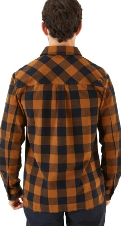 Shirts-Rab Mens Boundary Shirt - Caramel Check