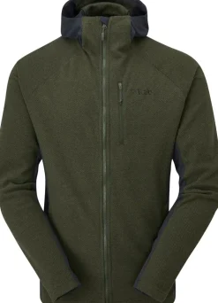 Fleece & Mid Layer-Rab Mens Capacitor Hoody - Army