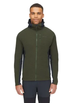 Fleece & Mid Layer-Rab Mens Capacitor Hoody - Army