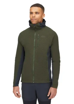 Fleece & Mid Layer-Rab Mens Capacitor Hoody - Army