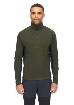 Fleece & Mid Layer-Rab Mens Capacitor Pull-On - Army