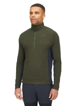 Fleece & Mid Layer-Rab Mens Capacitor Pull-On - Army