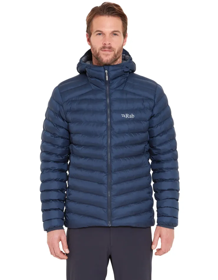 Insulated Jackets-Rab Mens Cirrus Alpine Jacket - Tempest Blue