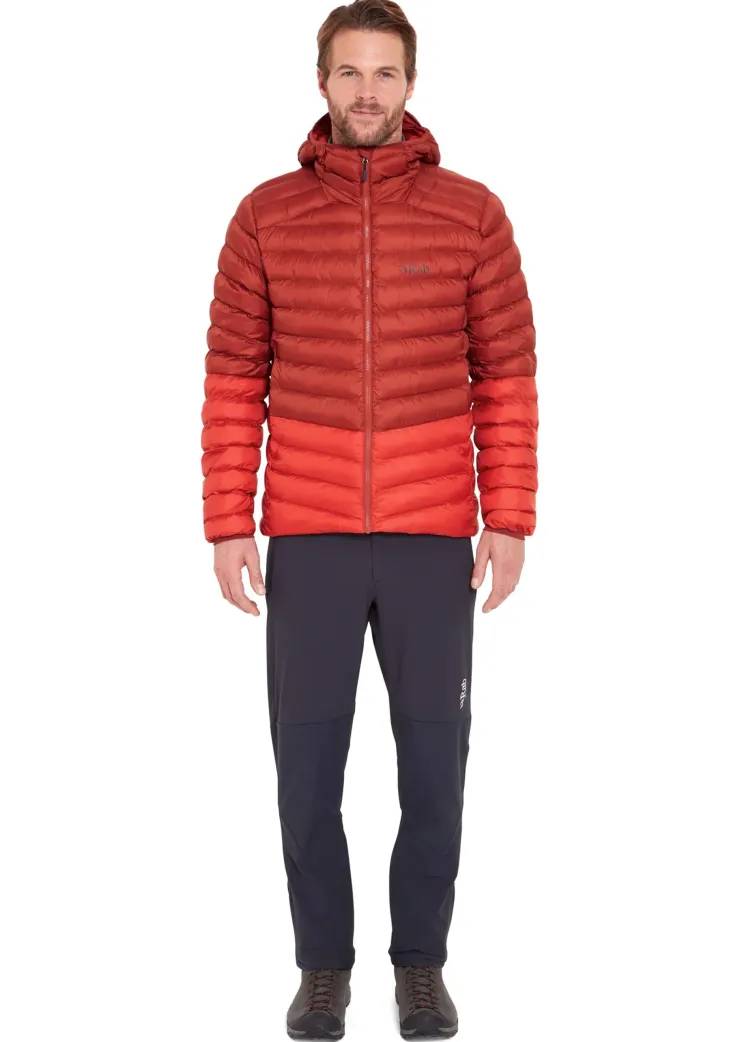 Insulated Jackets-Rab Mens Cirrus Alpine Jacket - Tuscan Red-Dark Horizon