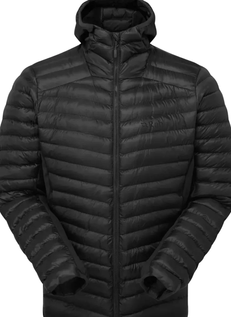 Insulated Jackets-Rab Mens Cirrus Flex Hoody - Black-Black
