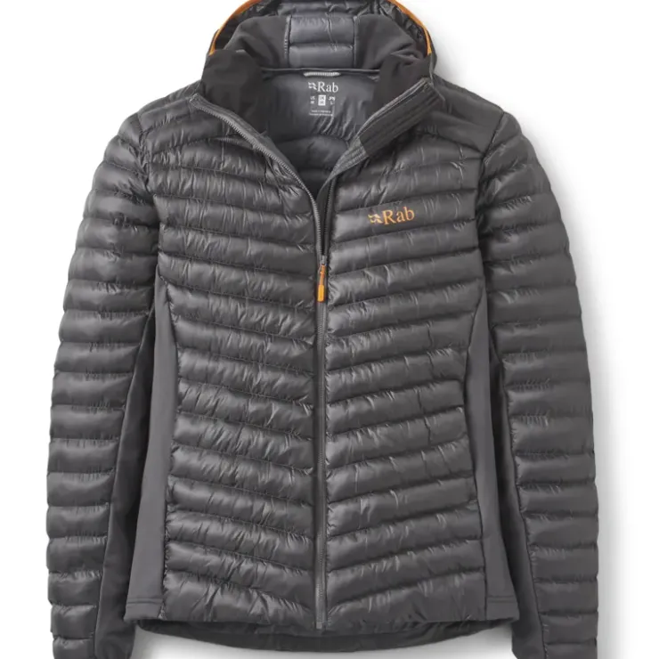 Insulated Jackets-Rab Mens Cirrus Flex Hoody - Graphene