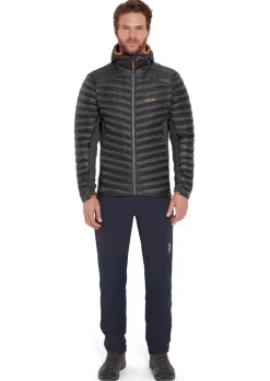 Insulated Jackets-Rab Mens Cirrus Flex Hoody - Graphene