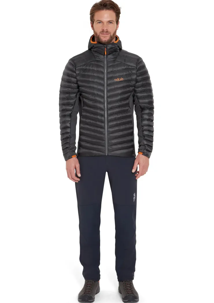 Insulated Jackets-Rab Mens Cirrus Flex Hoody - Graphene