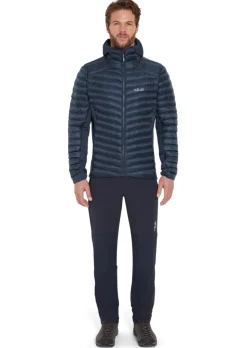 Insulated Jackets-Rab Mens Cirrus Flex Hoody - Tempest Blue