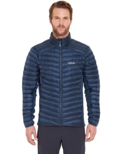 Insulated Jackets-Rab Mens Cirrus Flex Jacket - Tempest Blue