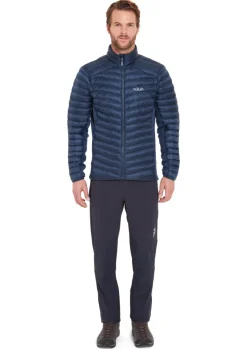 Insulated Jackets-Rab Mens Cirrus Flex Jacket - Tempest Blue