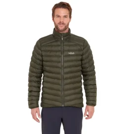 Insulated Jackets-Rab Mens Cirrus Jacket - Army
