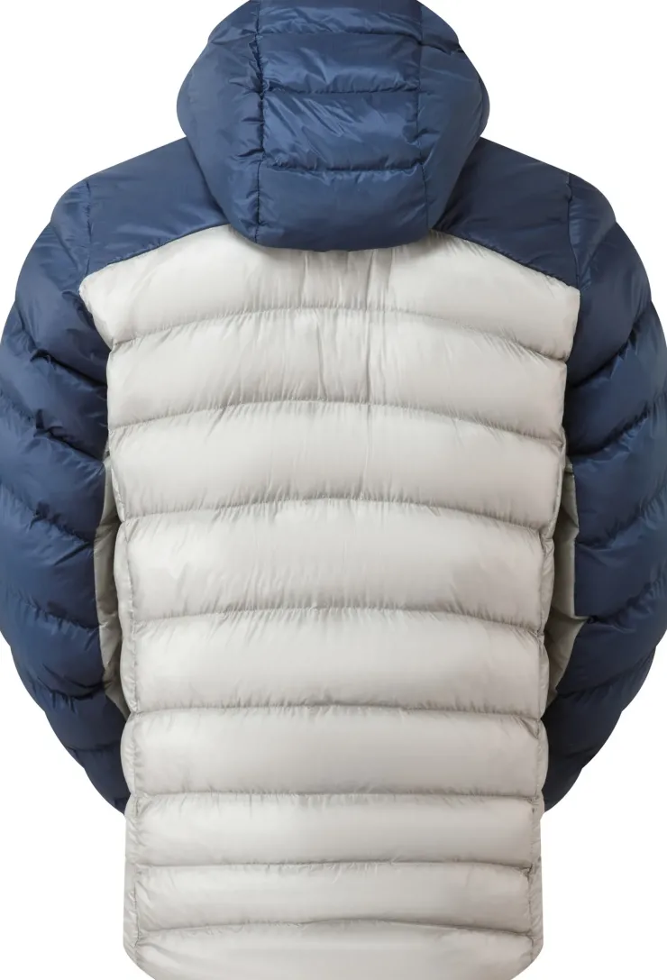 Insulated Jackets-Rab Mens Cirrus Ultra Hoody - Tempest Blue-Light Zinc