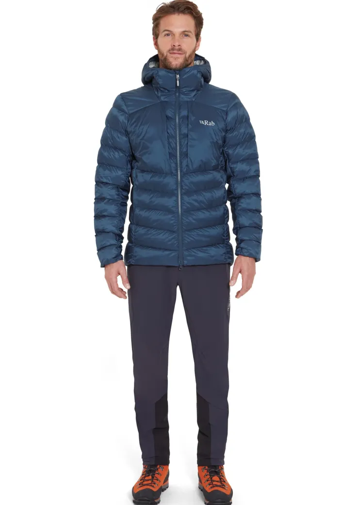 Insulated Jackets-Rab Mens Cirrus Ultra Hoody - Tempest Blue