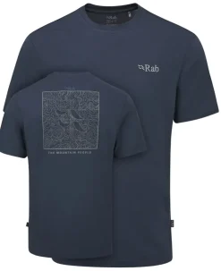 T-Shirts & Baselayers-Rab Mens Crimp Elevation Tee - Tempest Blue
