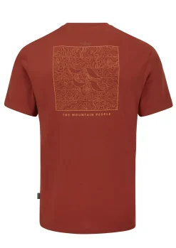 T-Shirts & Baselayers-Rab Mens Crimp Elevation Tee - Tuscan Red
