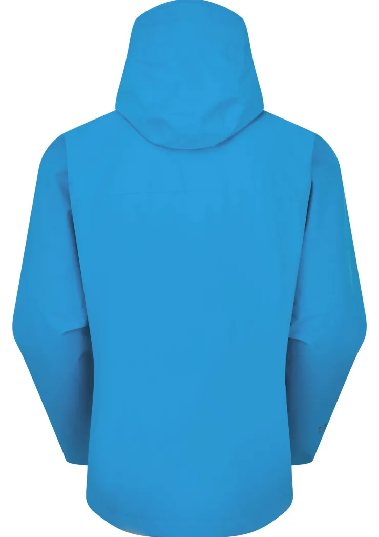Waterproof Jackets-Rab Mens Downpour Jacket - Maya Blue