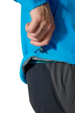 Waterproof Jackets-Rab Mens Downpour Jacket - Maya Blue