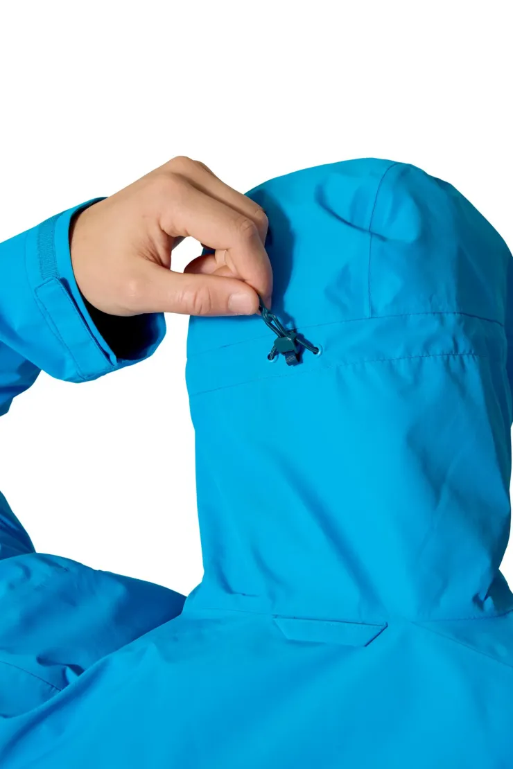 Waterproof Jackets-Rab Mens Downpour Jacket - Maya Blue