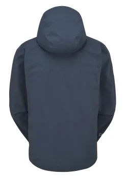 Waterproof Jackets-Rab Mens Downpour Light Jacket - Tempest Blue
