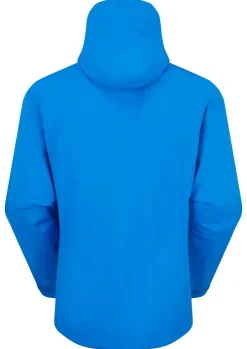Waterproof Jackets-Rab Mens Downpour Mountain Jacket - Maya Blue