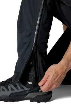 Waterproof Trousers-Rab Mens Downpour Mountain Pants - Black