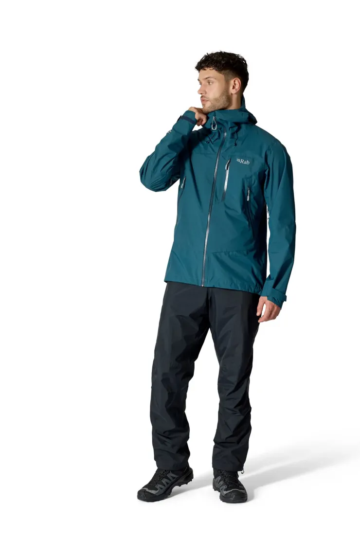 Waterproof Trousers-Rab Mens Downpour Mountain Pants - Black