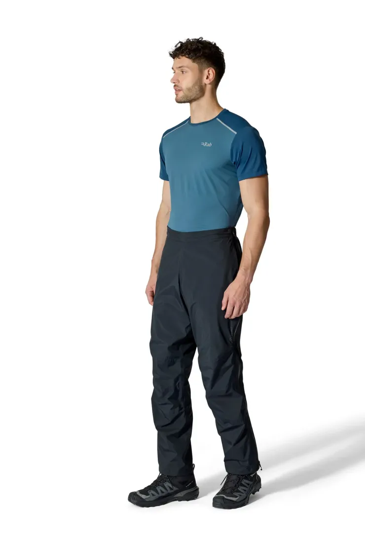 Waterproof Trousers-Rab Mens Downpour Mountain Pants - Black