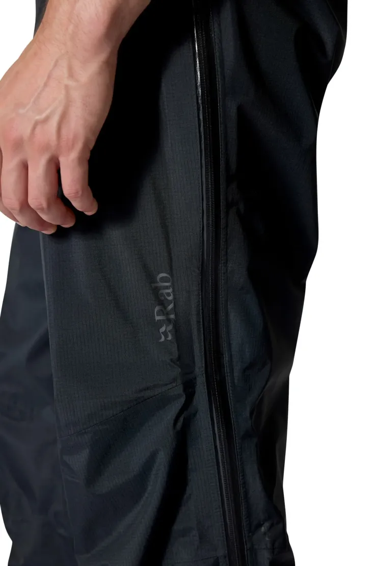 Waterproof Trousers-Rab Mens Downpour Mountain Pants - Black