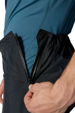 Waterproof Trousers-Rab Mens Downpour Mountain Pants - Black