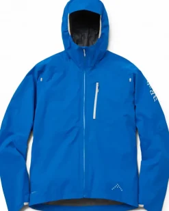 Waterproof Jackets-Rab Mens Downpour Trail Light Jacket - Maya Blue