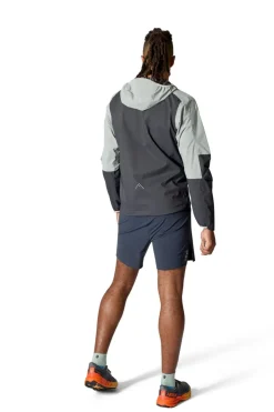 Waterproof Jackets-Rab Mens Downpour Trail Light Jacket - Light Zinc-Anthracite