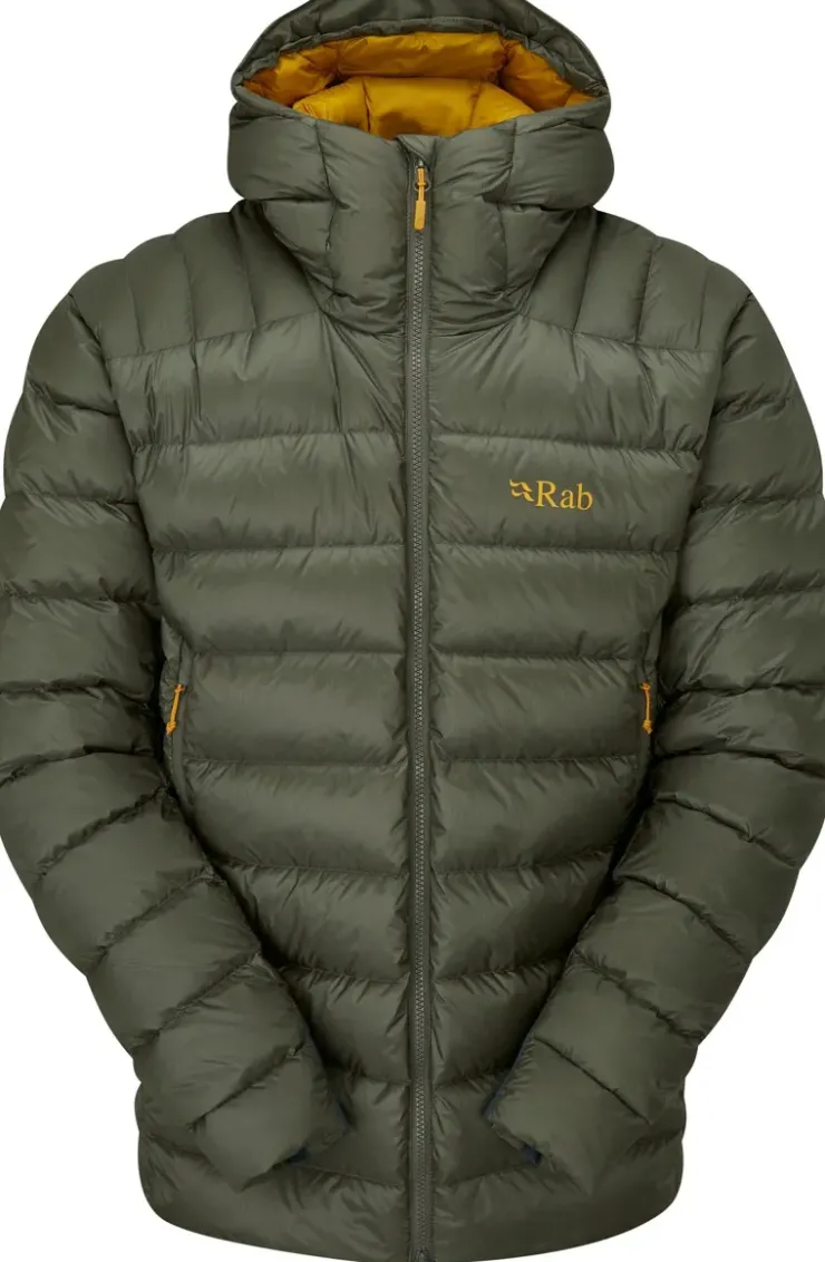 Insulated Jackets-Rab Mens Electron Pro Jacket - Light Khaki