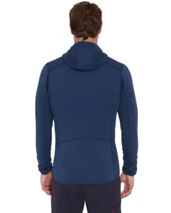 Fleece & Mid Layer-Rab Mens Evolute Hoody - Tempest Blue
