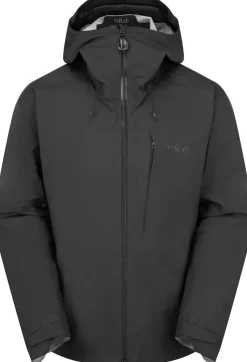 Waterproof Jackets-Rab Mens Firewall Alpine Jacket - Black