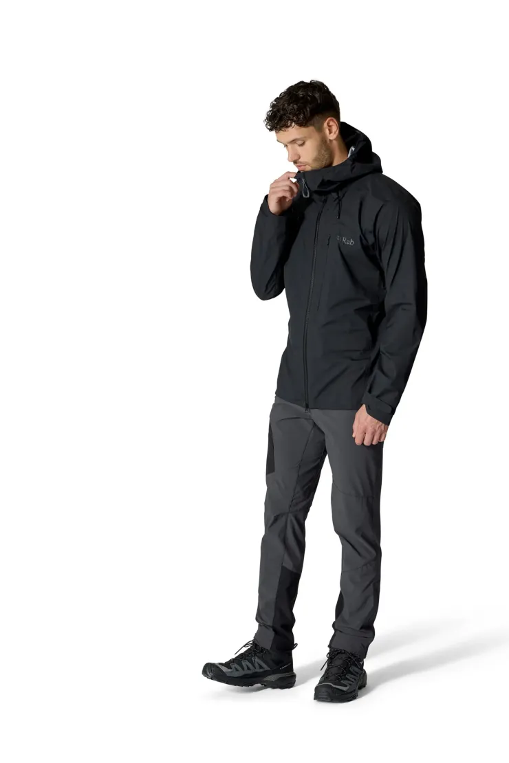 Waterproof Jackets-Rab Mens Firewall Alpine Jacket - Black