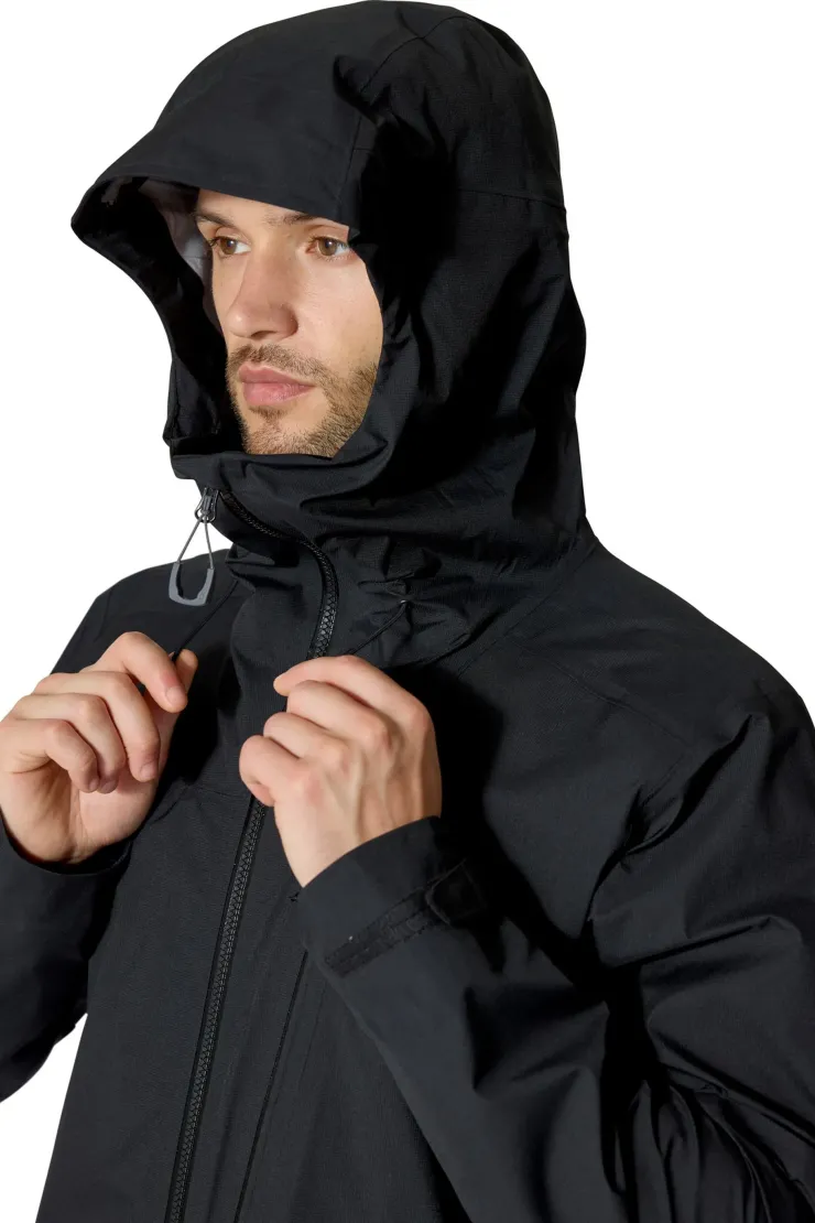 Waterproof Jackets-Rab Mens Firewall Alpine Jacket - Black
