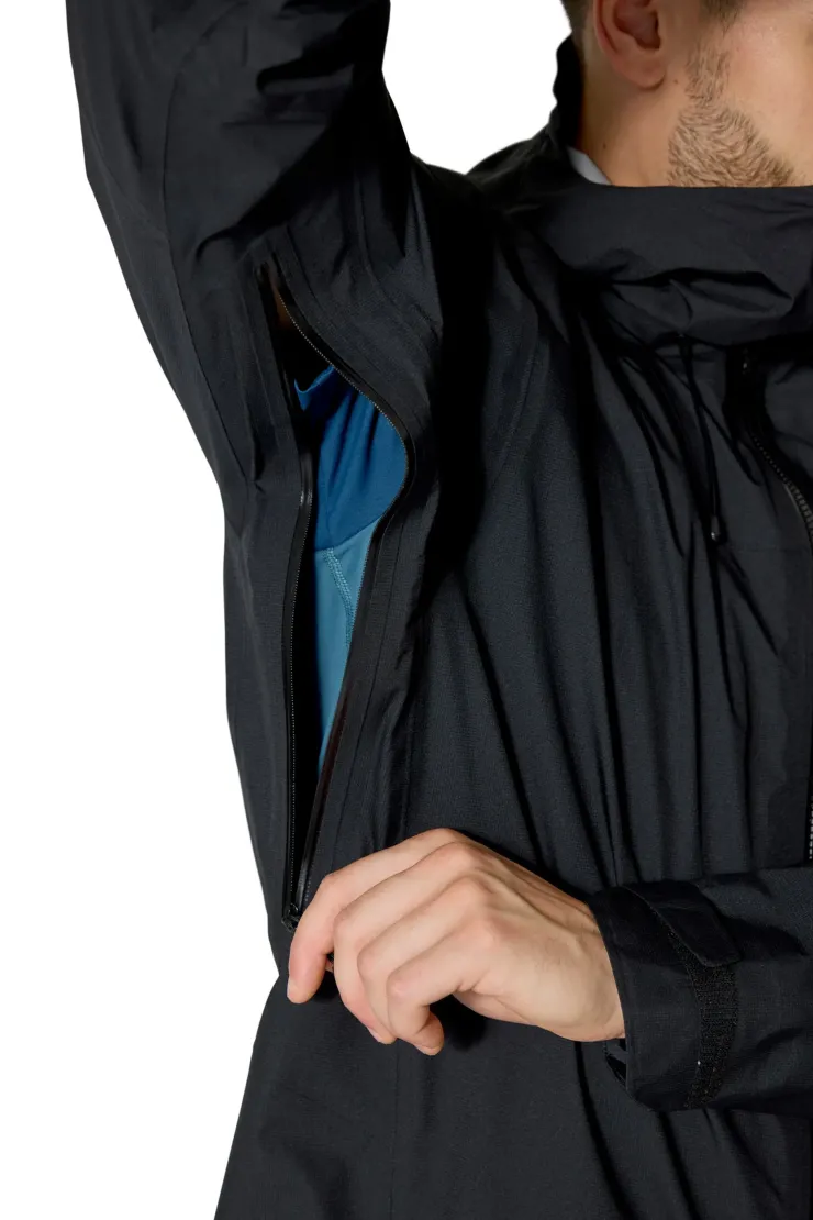 Waterproof Jackets-Rab Mens Firewall Alpine Jacket - Black