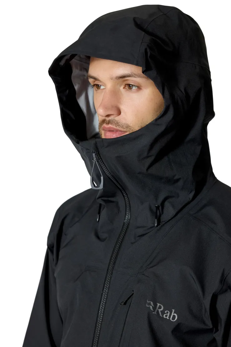 Waterproof Jackets-Rab Mens Firewall Alpine Jacket - Black