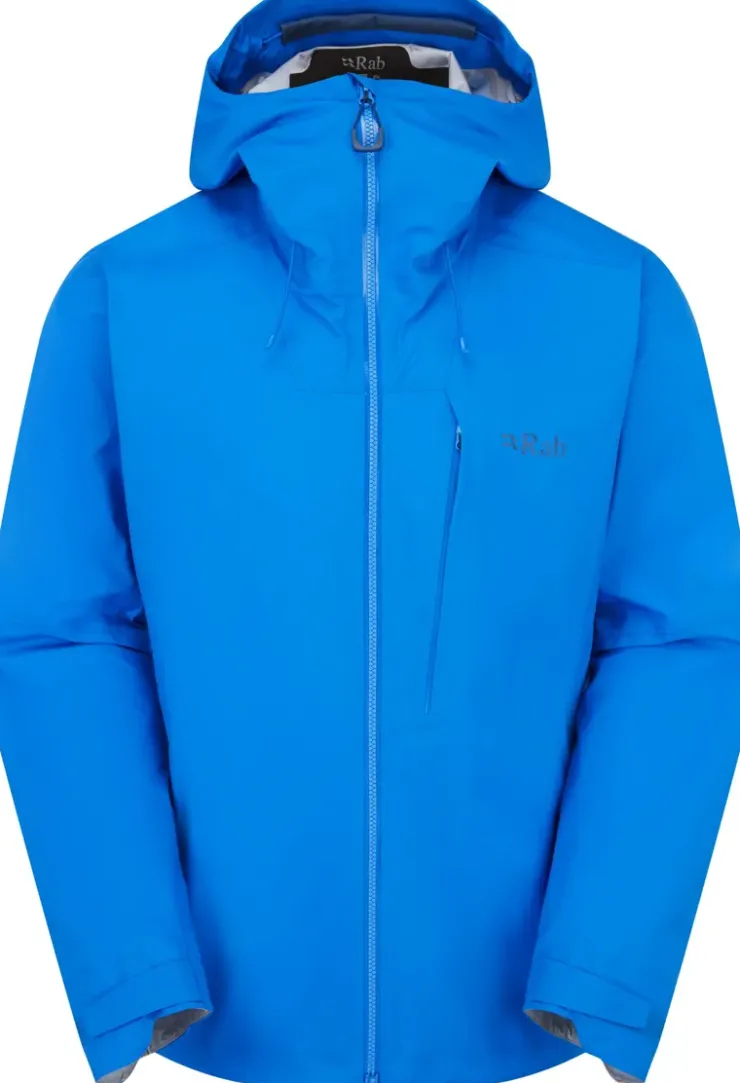 Waterproof Jackets-Rab Mens Firewall Alpine Jacket - Maya Blue