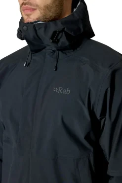 Waterproof Jackets-Rab Mens Firewall Jacket - Black