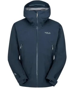 Waterproof Jackets-Rab Mens Firewall Light Jacket - Tempest Blue